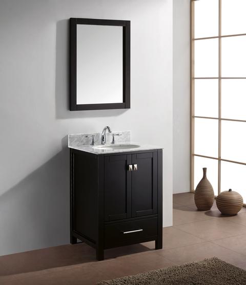 Abodo 24 inch Transitional Bathroom Vanity Espresso Finish Set