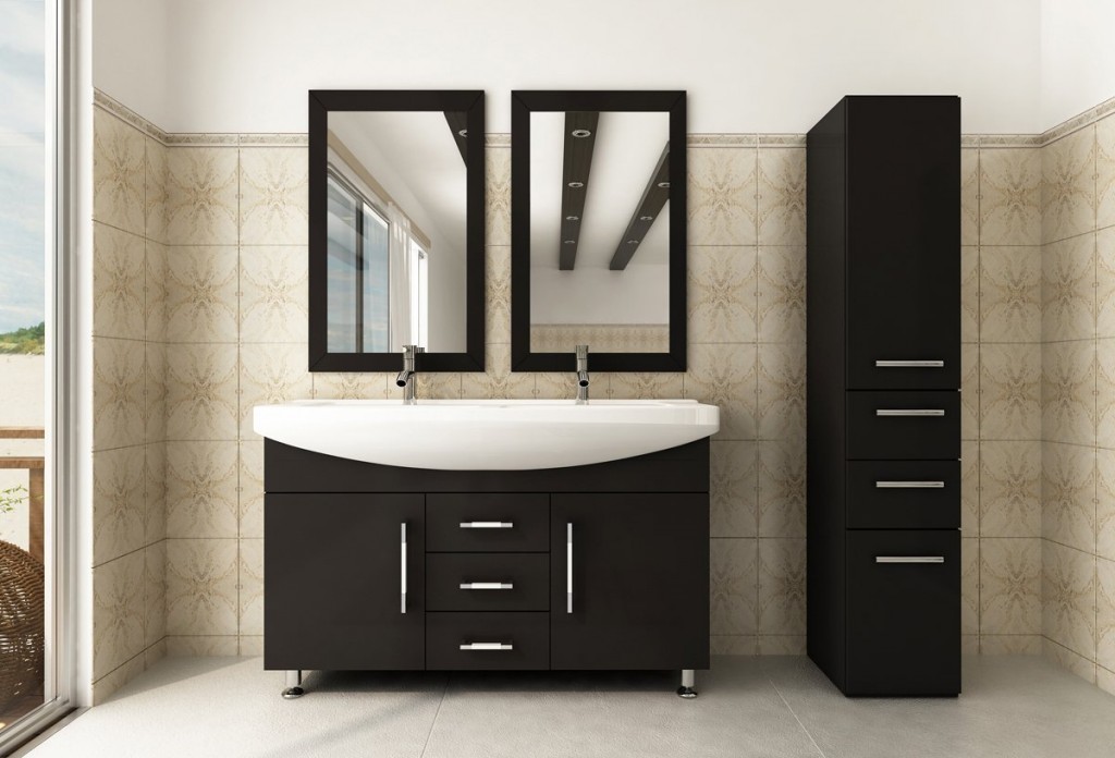 Abaco Avola 48 inch Double Bathroom Vanity Integrated Sink Top